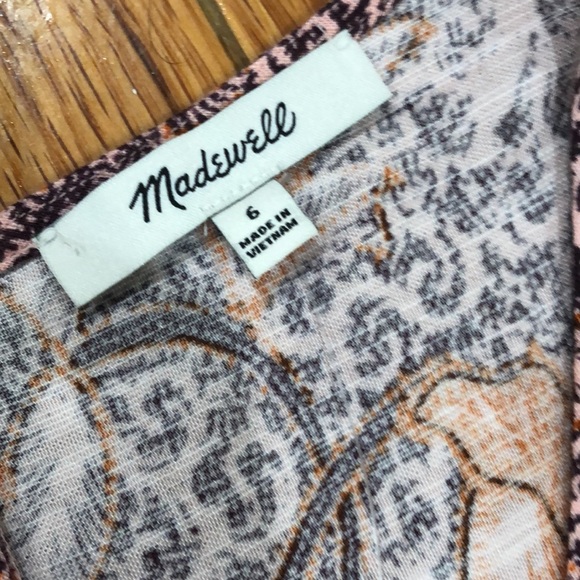 Madewell Tiered Maxi/Midi Bali Blooms Dress size 6 - Picture 5 of 9